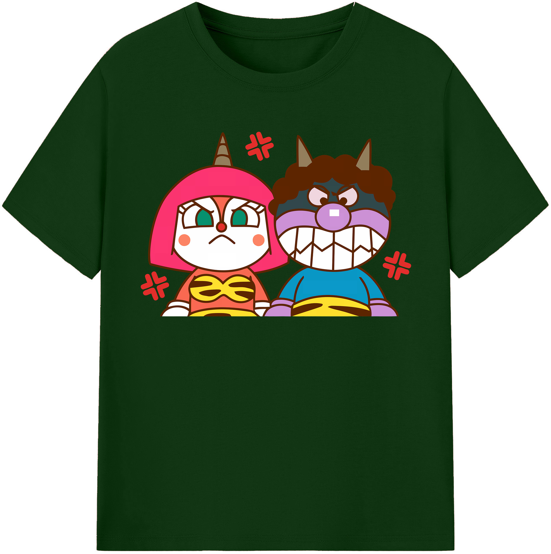 （画像用） アンパンマン Anpanman 綿100％半袖Tシャツ（フロントプリント）